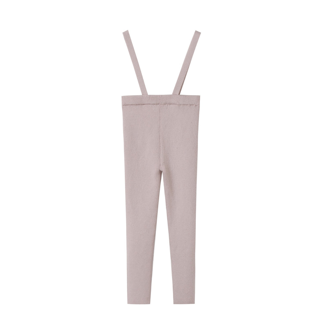 Natural Knit Suspender Pants