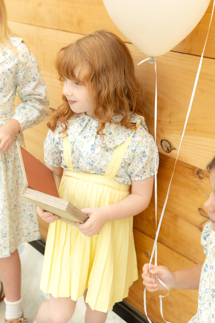 Yellow Pleated Jumper