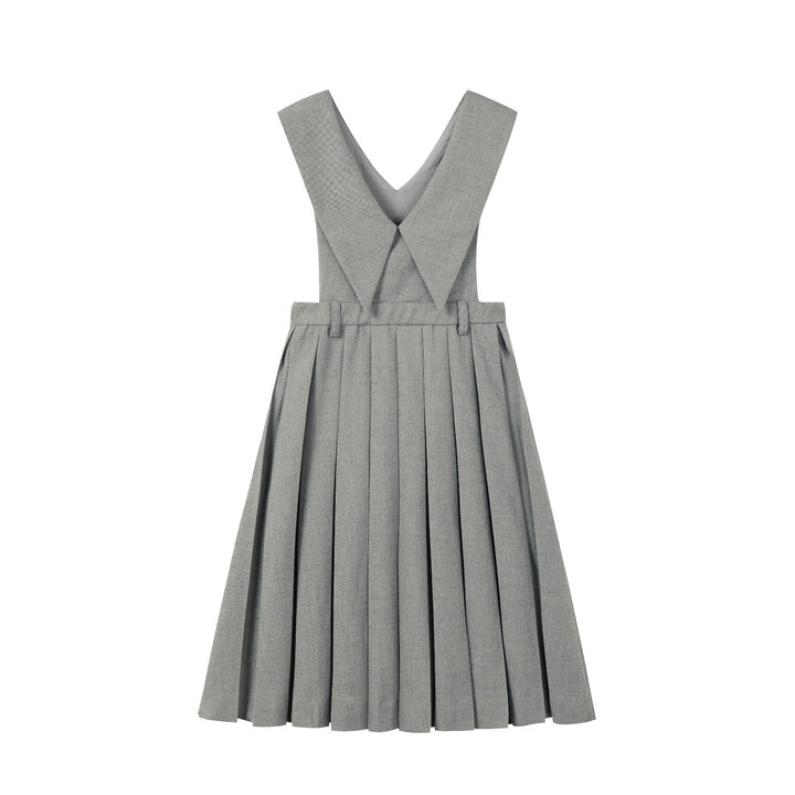 Teen Sage Pleated Collar Jumper