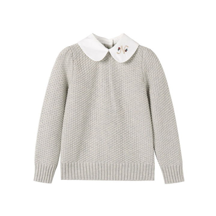 Girls Peter Pan Knit Sweater