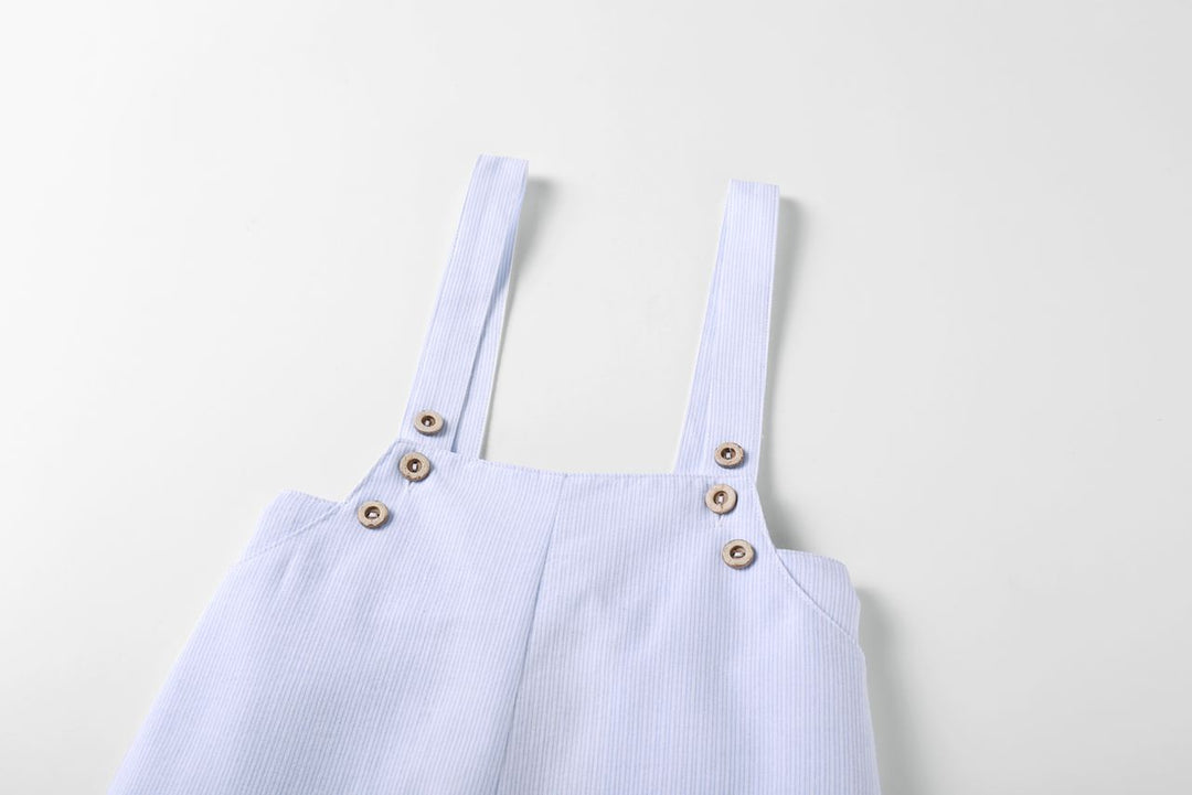 Light Blue Pinstripe Overalls