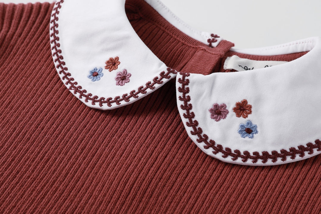 Rust Collar Sweater
