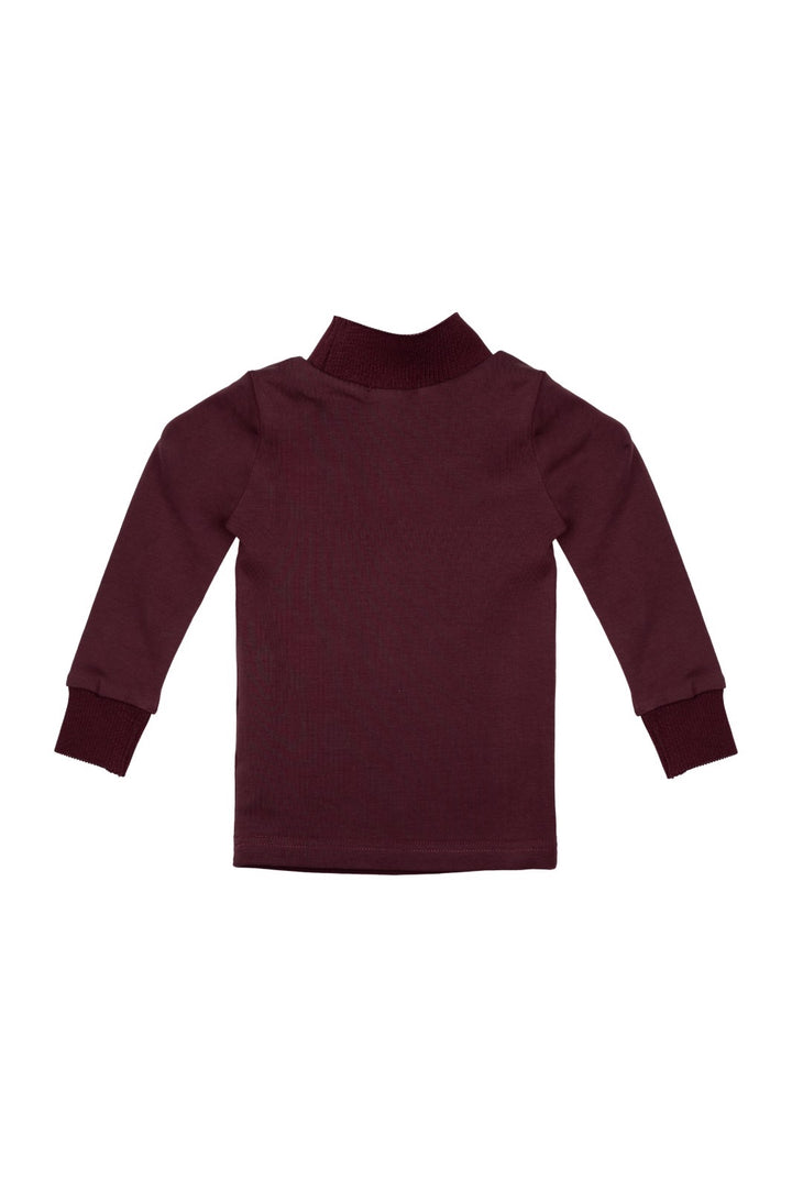 Turtleneck with Label Plum