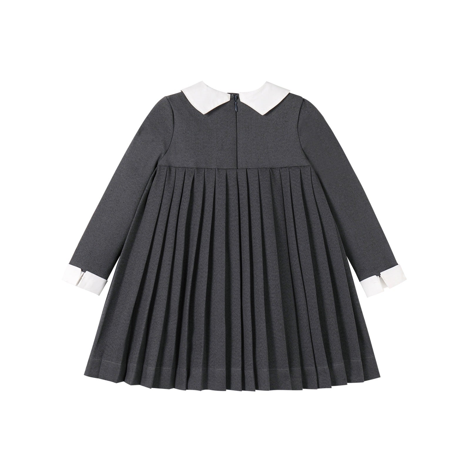 ワンピース theredthread S oval pleats dress grey THEREDTHREAD / ザレッドスレッド】S oval pleats dress