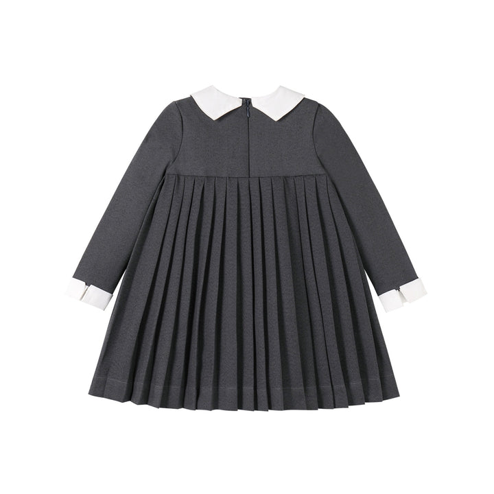 Pleated Grey Dress