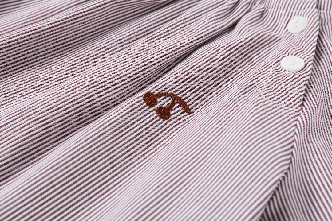 Brown Pinstripe Shirt