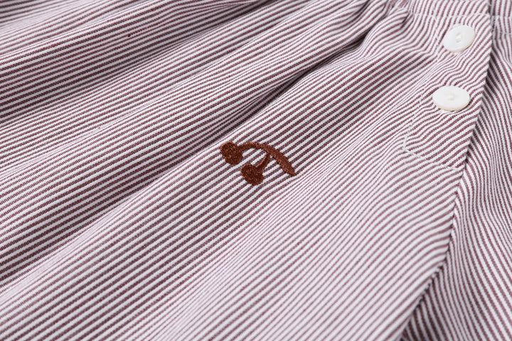 Brown Pinstripe Shirt