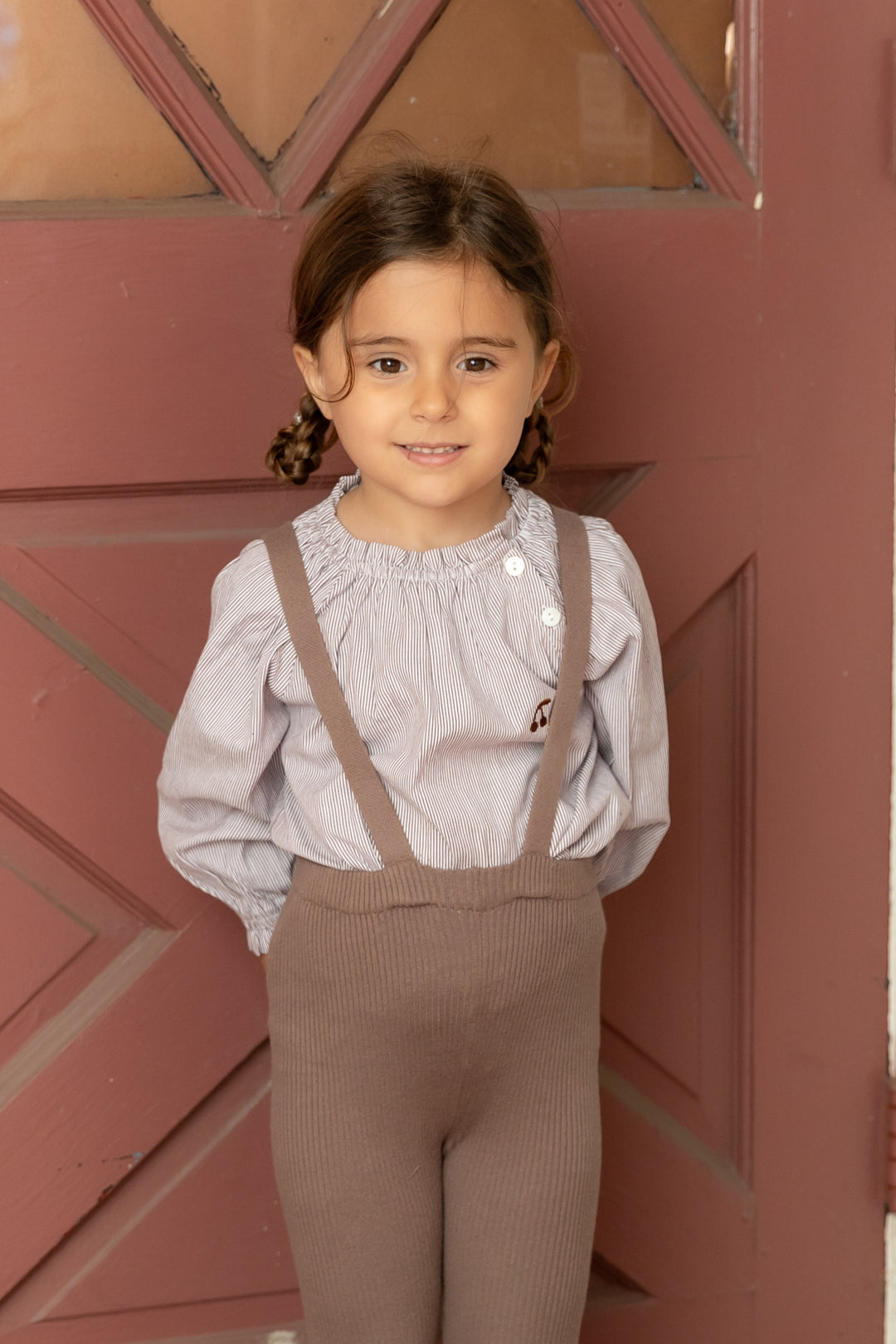 Brown Pinstripe Shirt