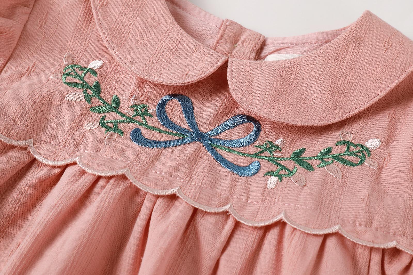 Scallop Embroidered Dress Pink – Nou Nelle