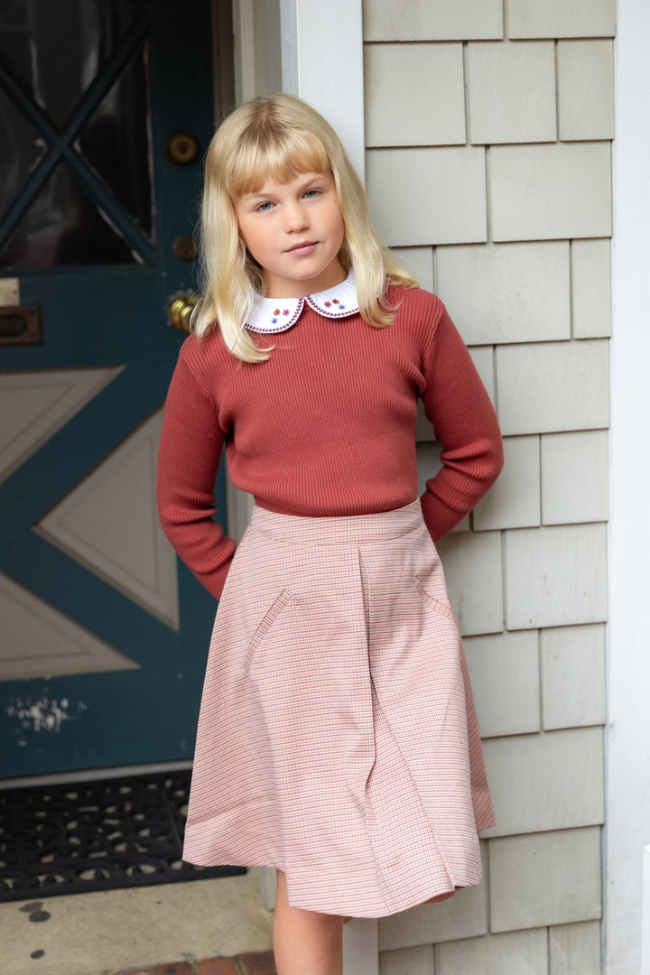 Rust Collar Sweater