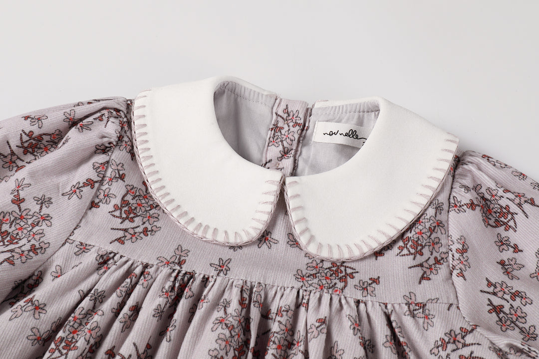 Corduroy Floral Dress