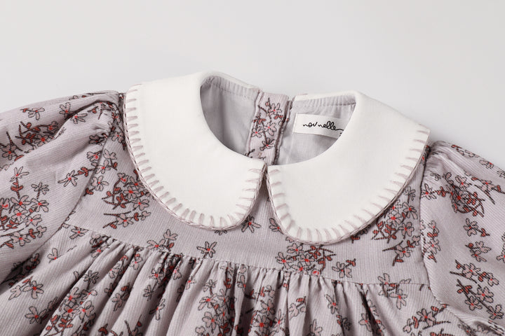 Corduroy Floral Dress