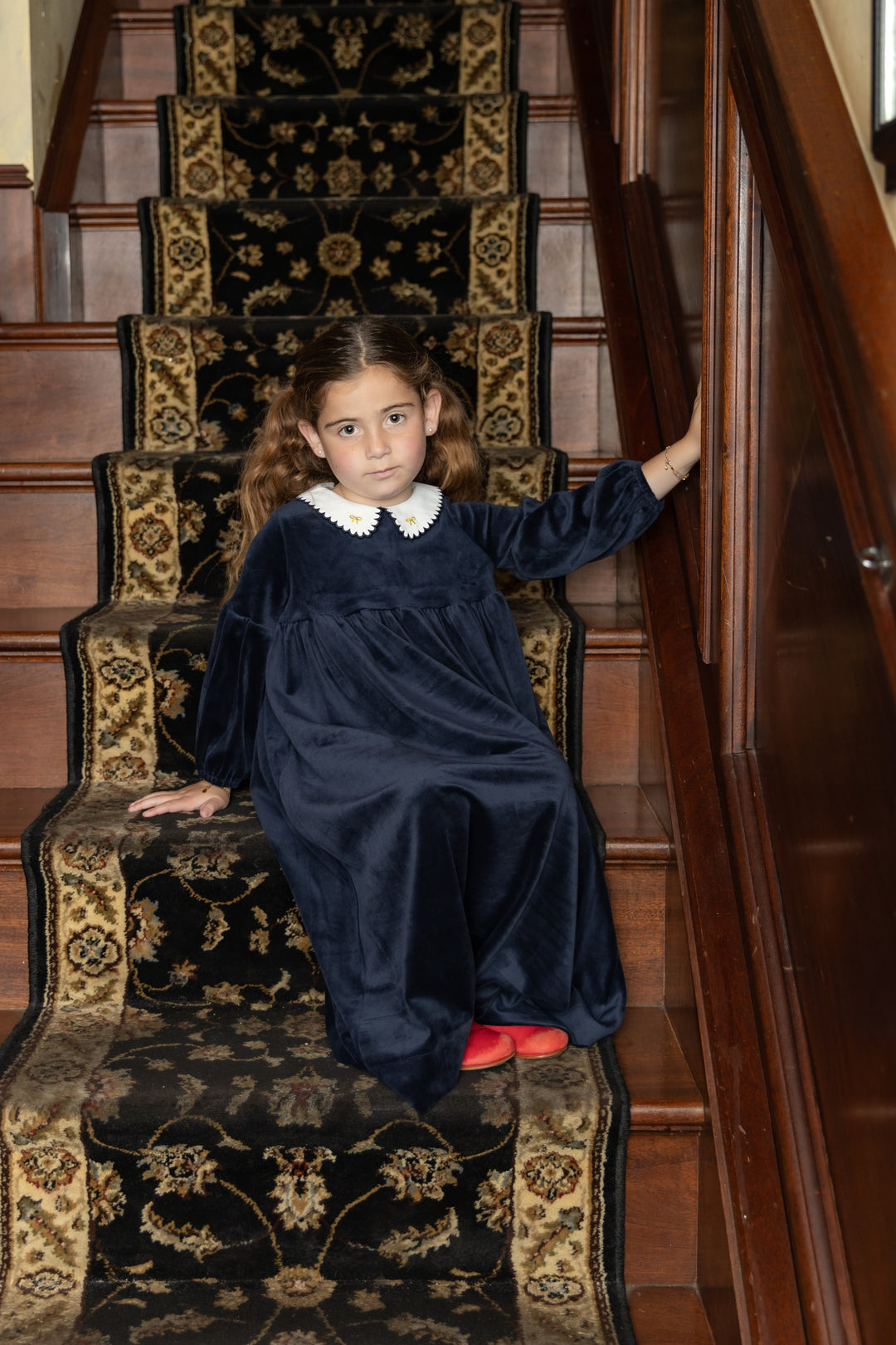 Velour Collar Robe