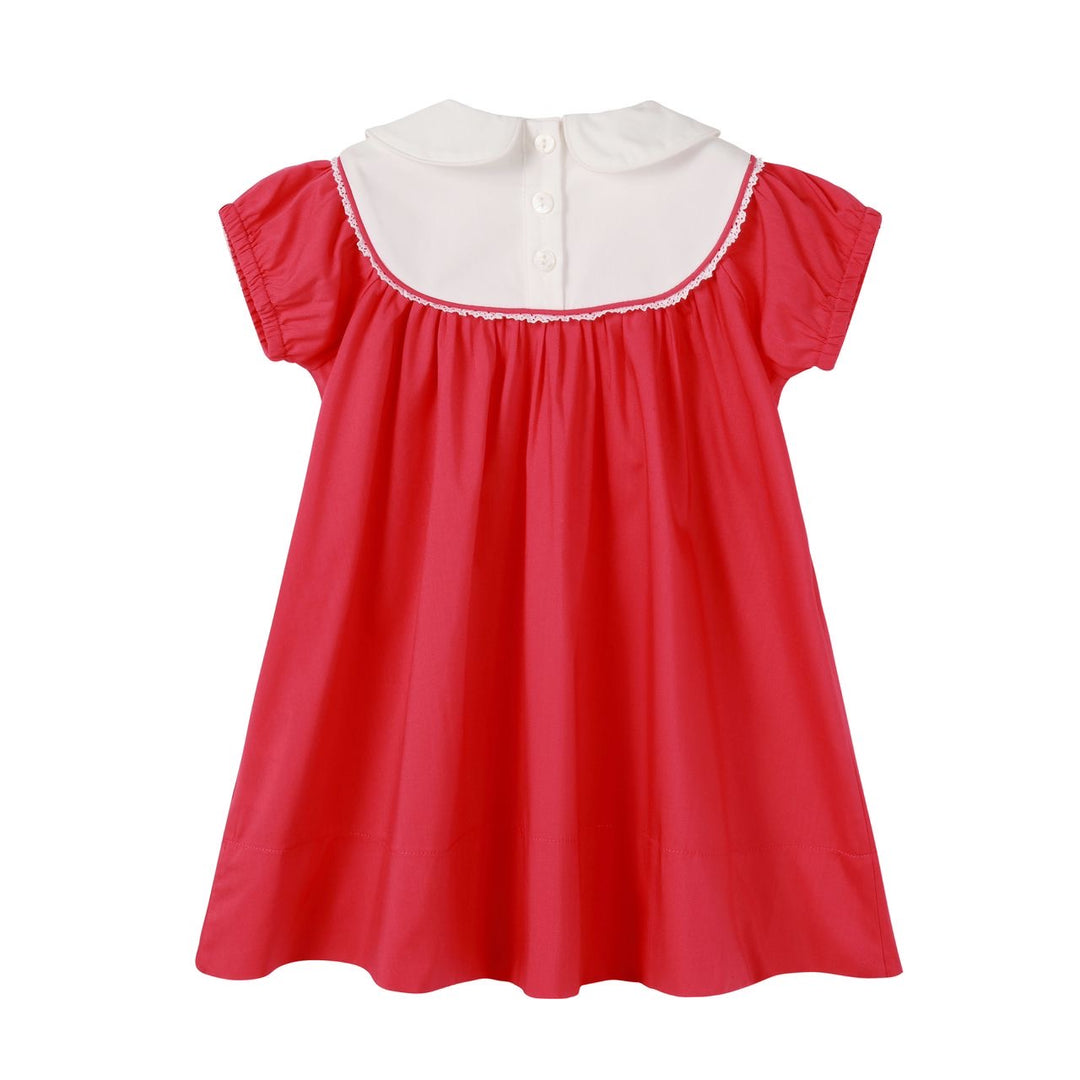 Hot Pink Embroidered Dress