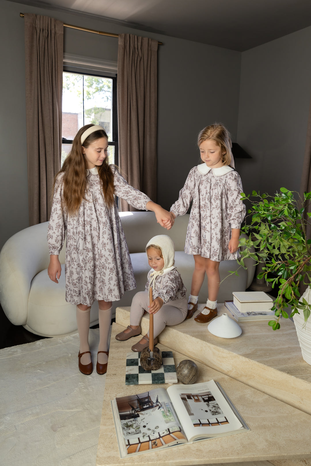 Corduroy Floral Dress