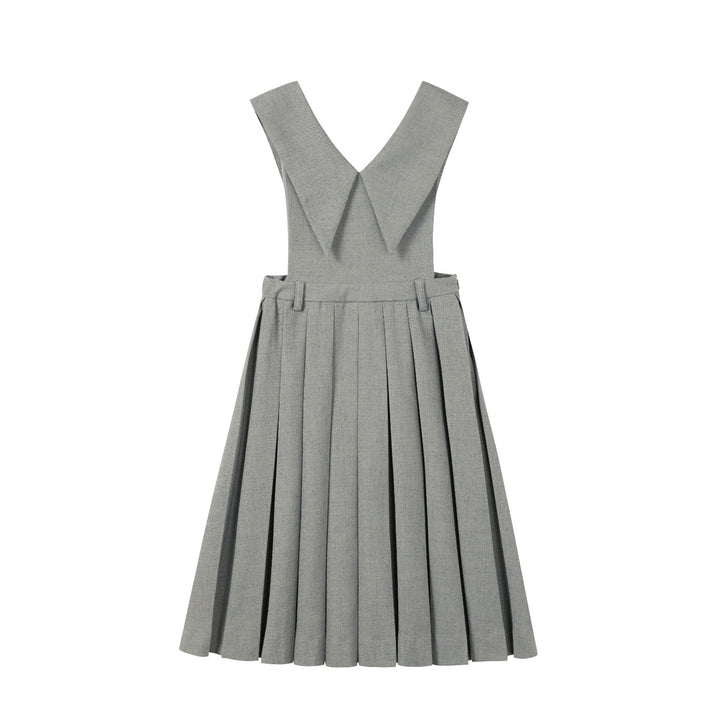 Teen Sage Pleated Collar Jumper