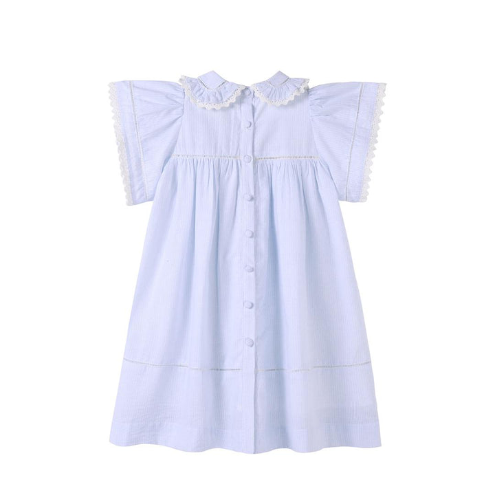 Light Blue Pinstripe Dress