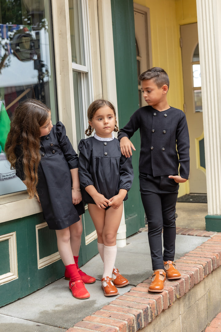 Black Taffeta Romper