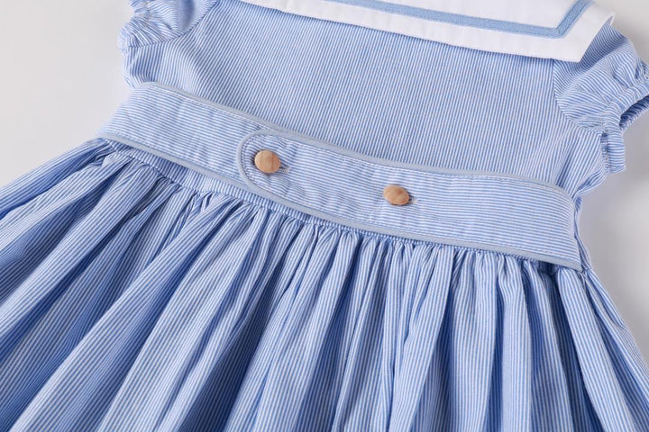 Striped Double Breasted Dress