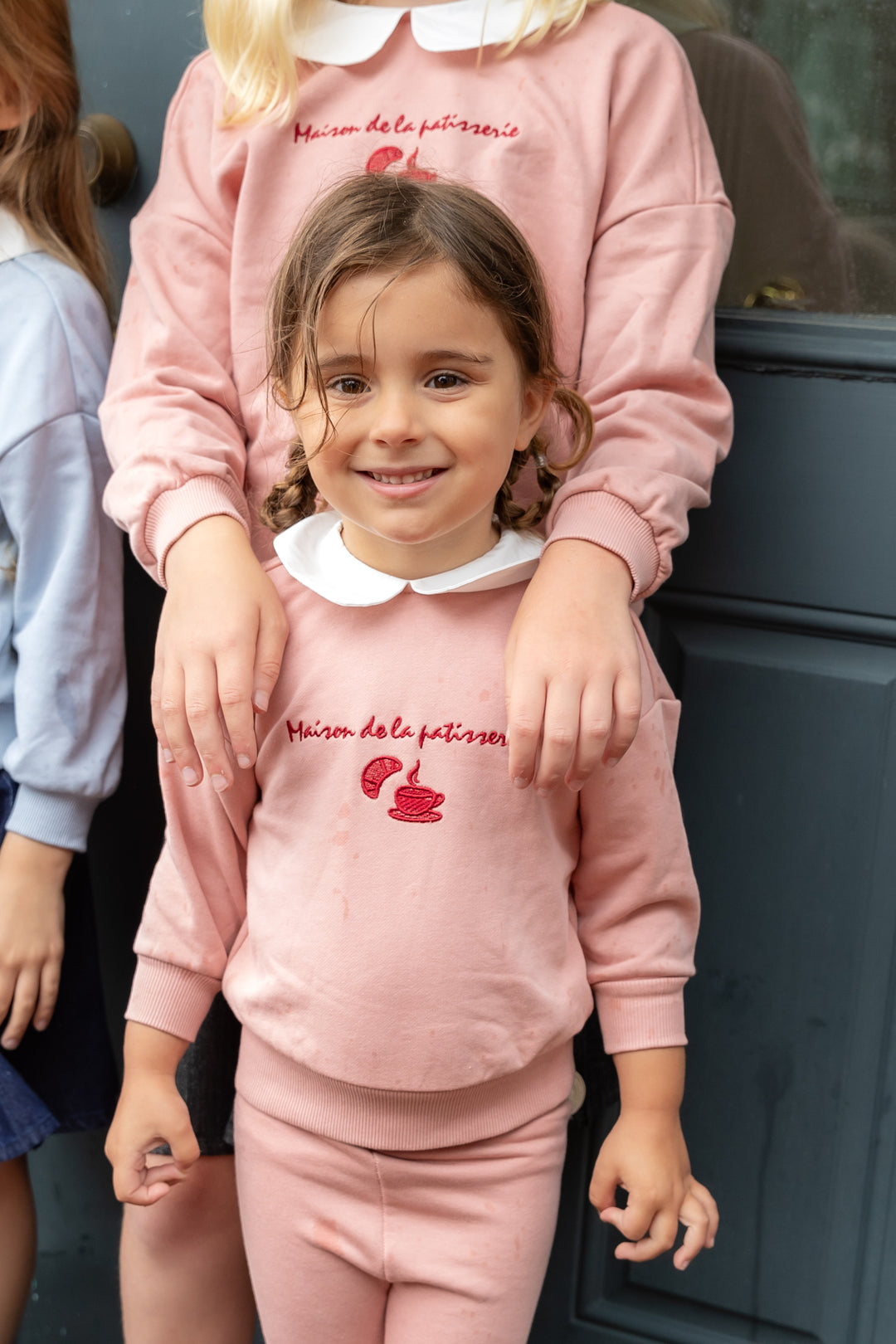Baby Pink Sweat Collar Set