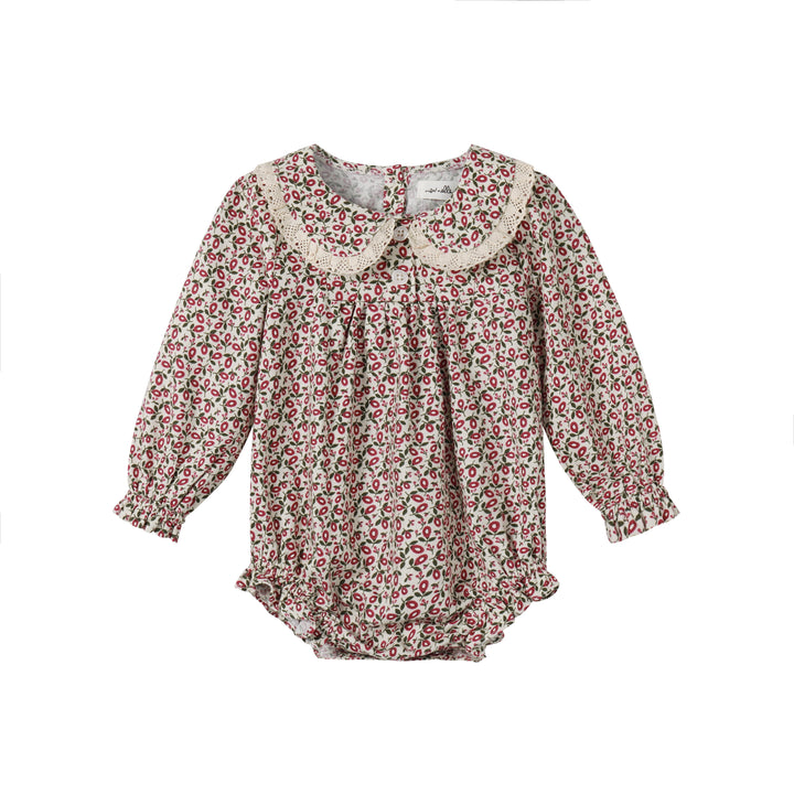 Floral Magenta Romper