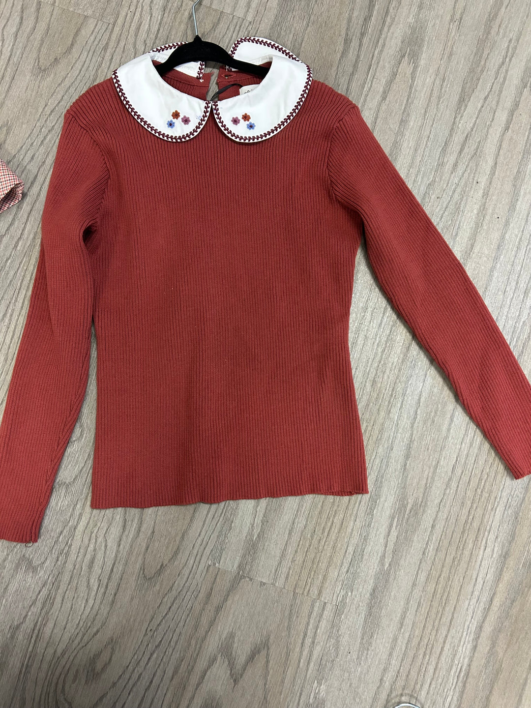 Rust Collar Sweater