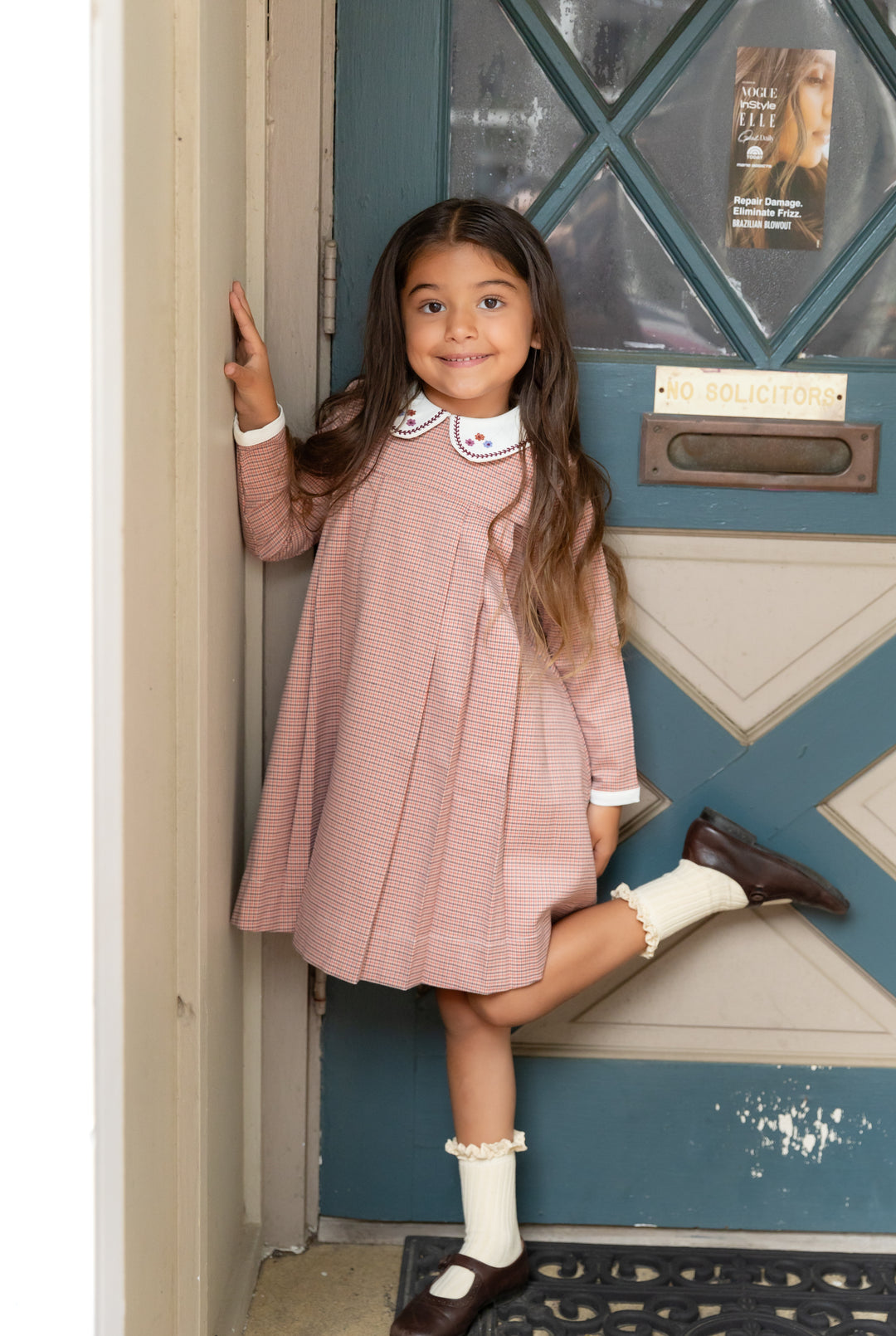 Houndstooth Pink Dress – Nou Nelle