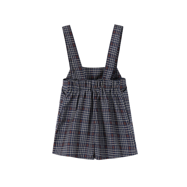 Boys Plaid Overalls