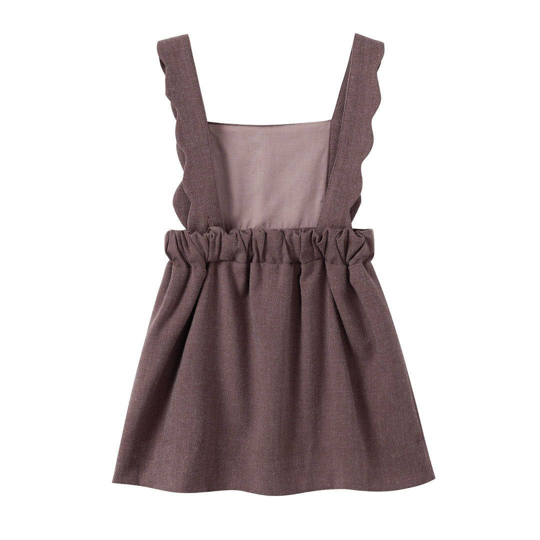 Brown Scallop Wool Jumper