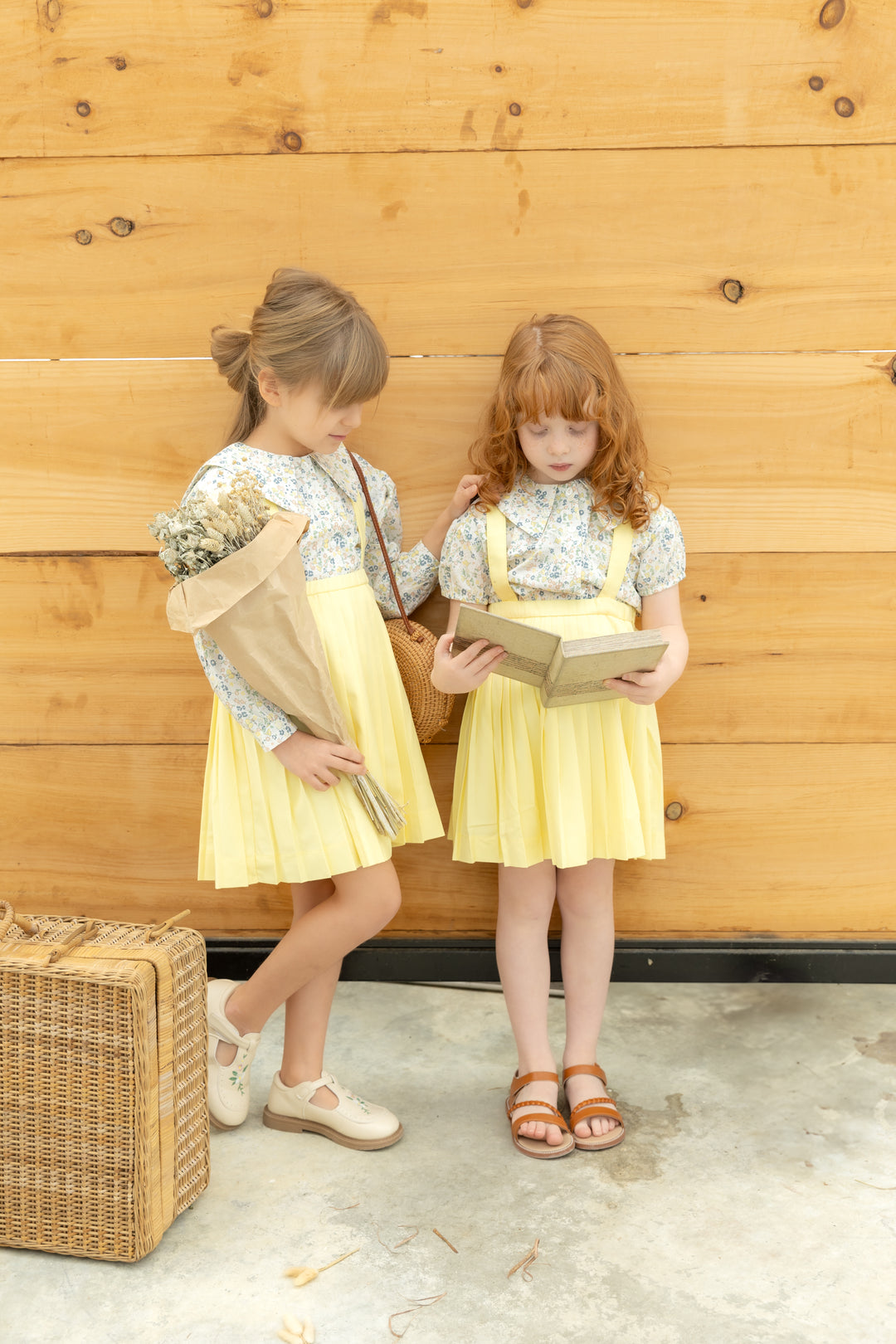 Yellow Pleated Jumper