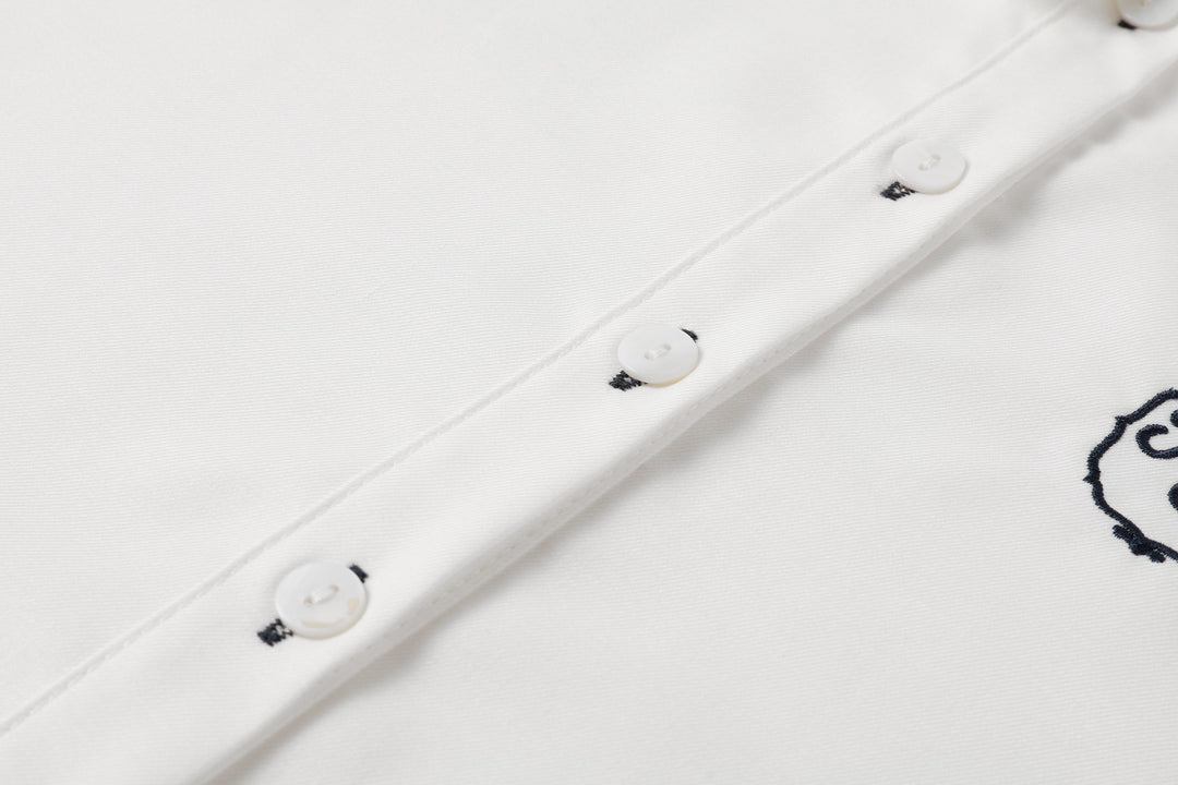 Boy White Logo Shirt