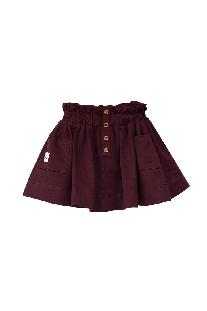 Skirt with Label Plum