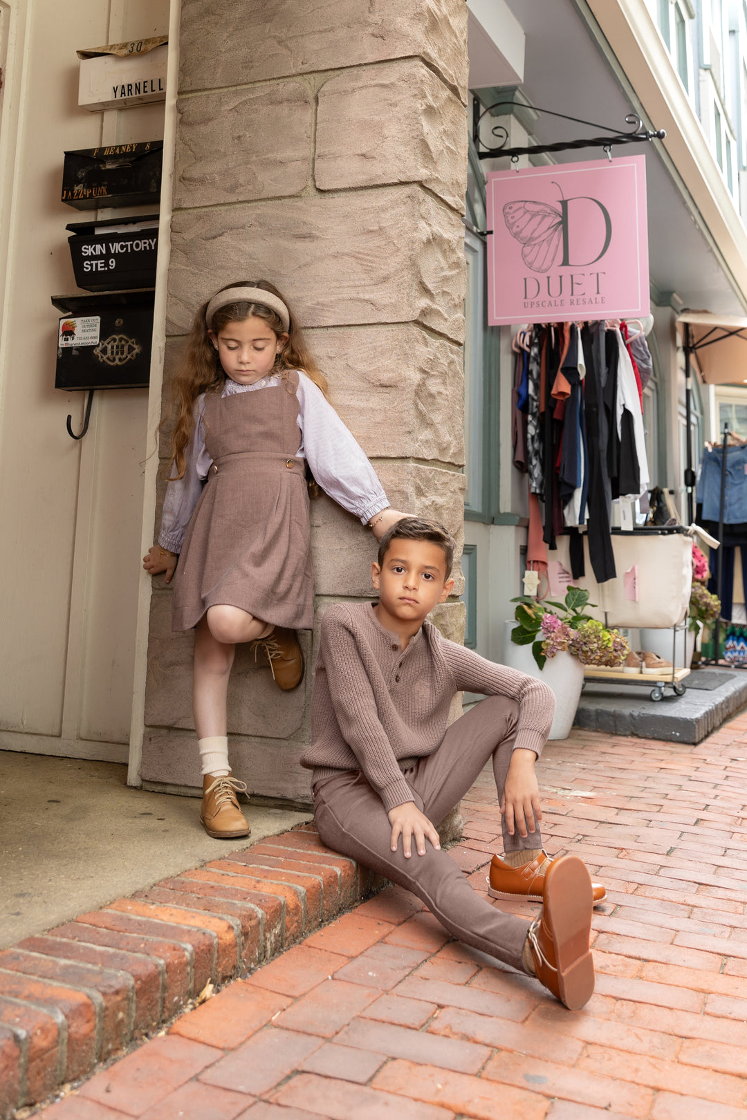 Brown Scallop Wool Jumper
