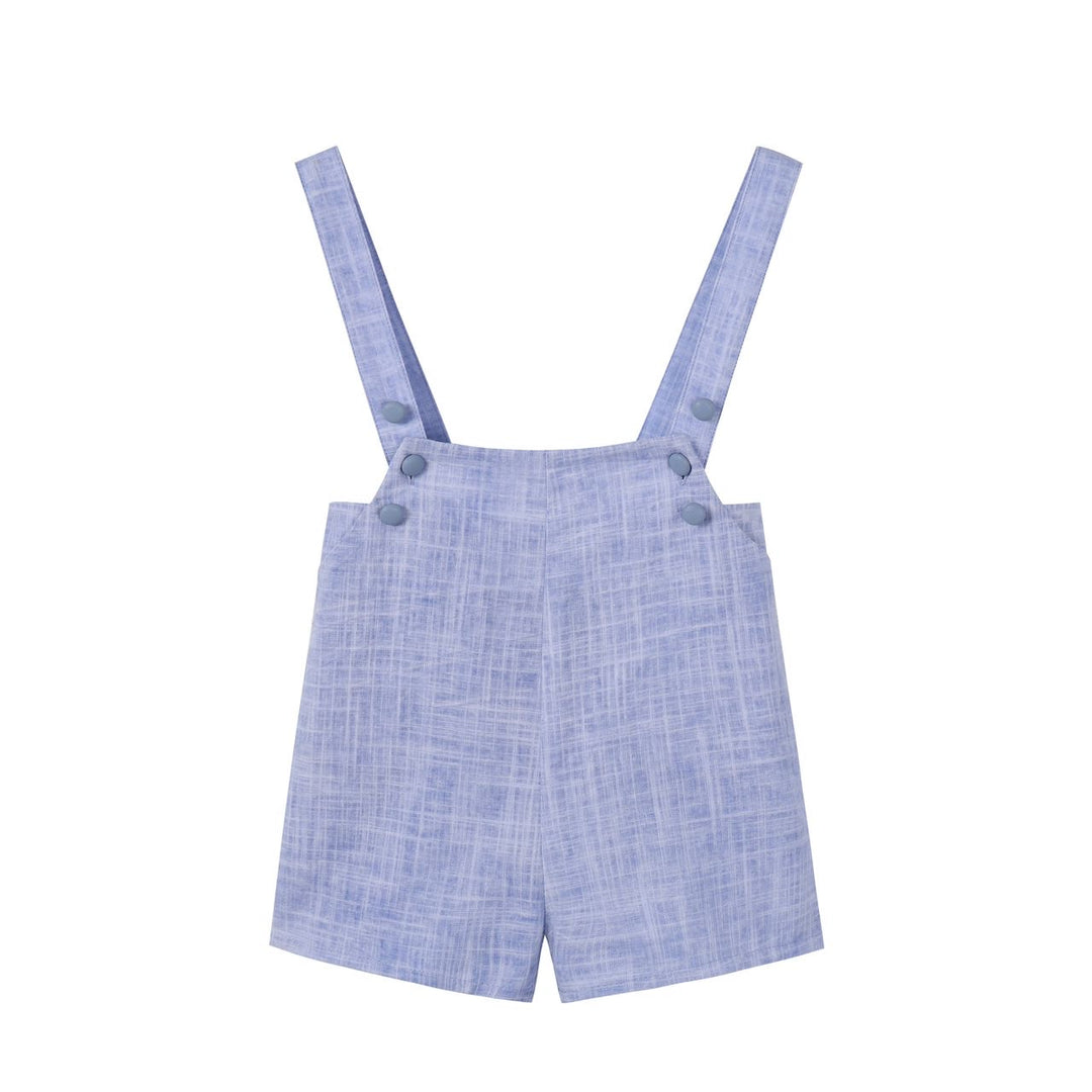 Blue Linen Overalls