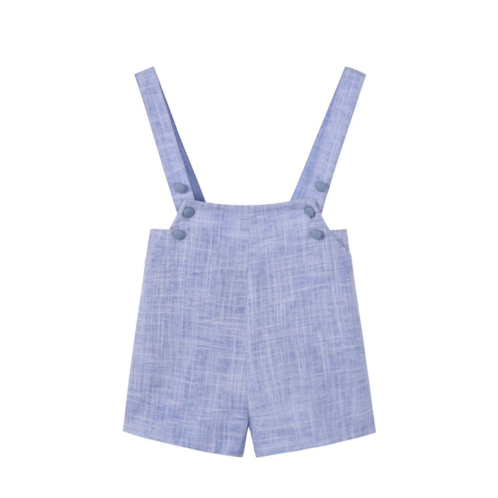 Blue Linen Overalls