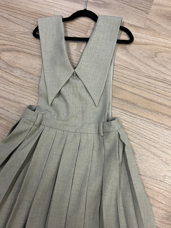 Teen Sage Pleated Collar Jumper