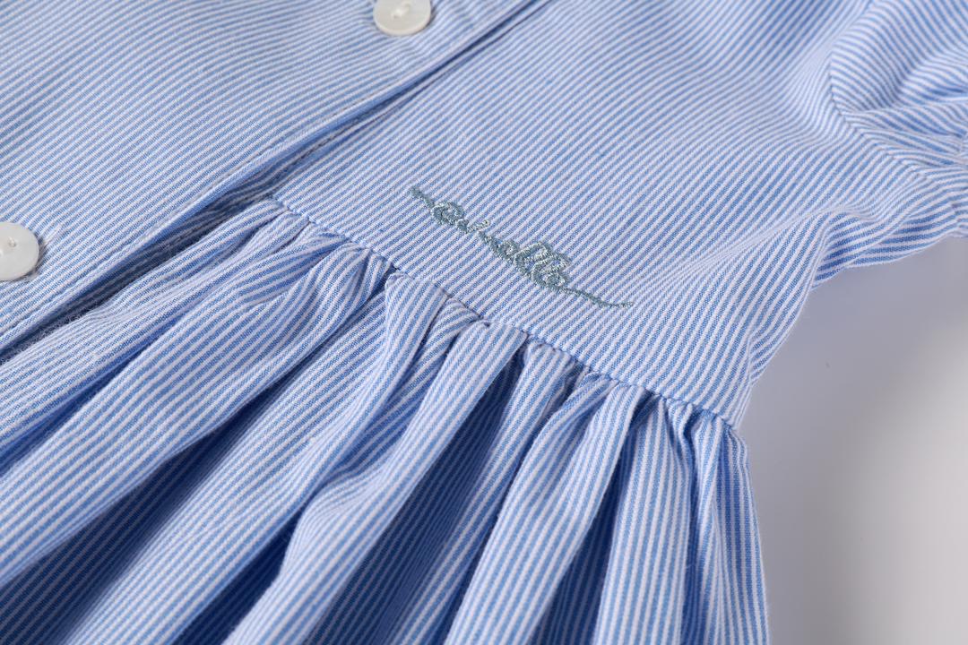 Striped Double Breasted Dress