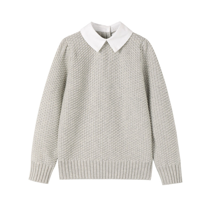 Boys Collar Knit Sweater