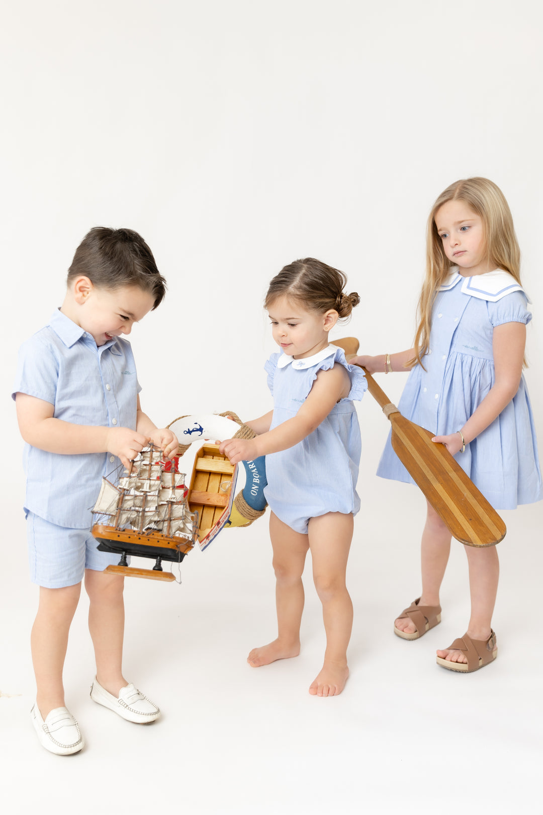 Striped Double Breasted Dress