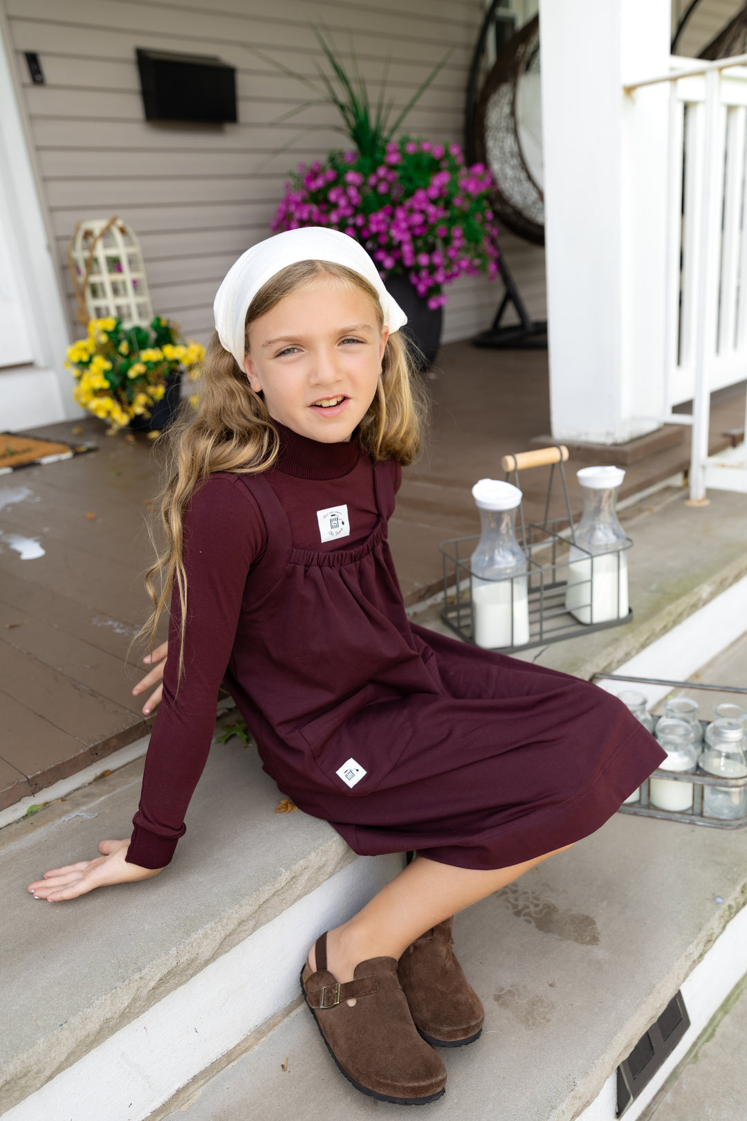 Turtleneck with Label Plum