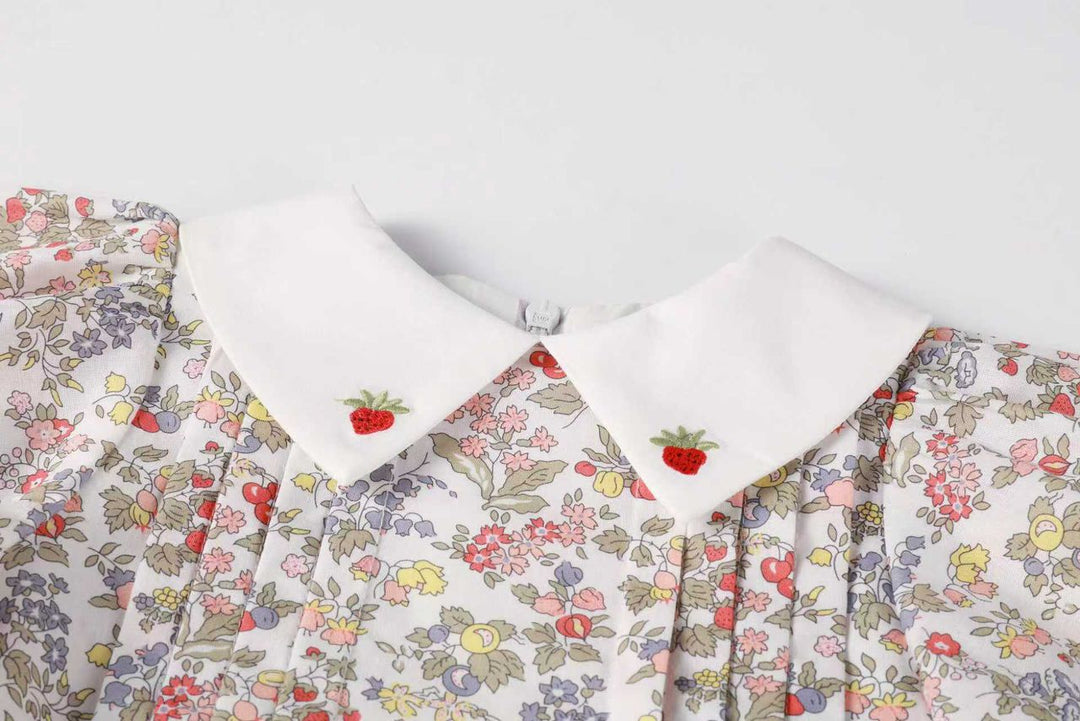 Strawberry Embroidered Dress