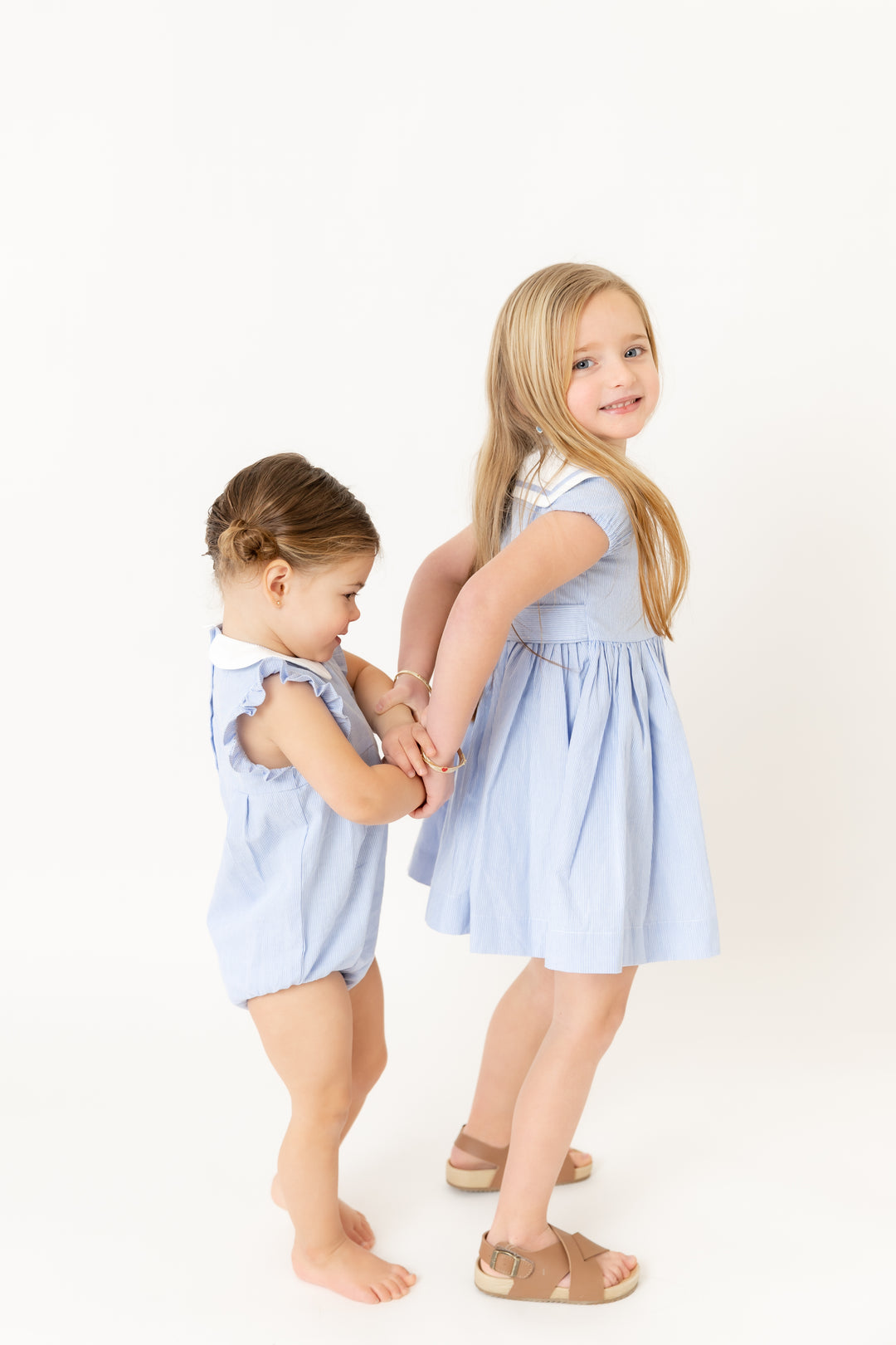 Striped Double Breasted Dress
