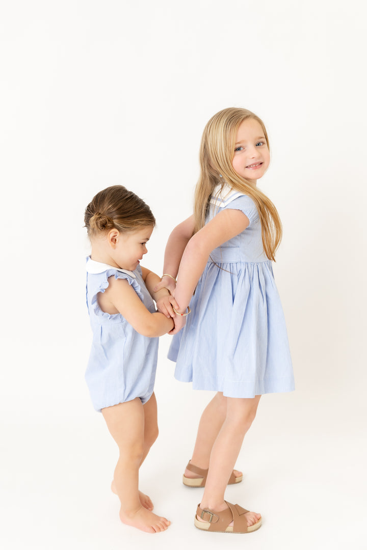 Striped Double Breasted Dress