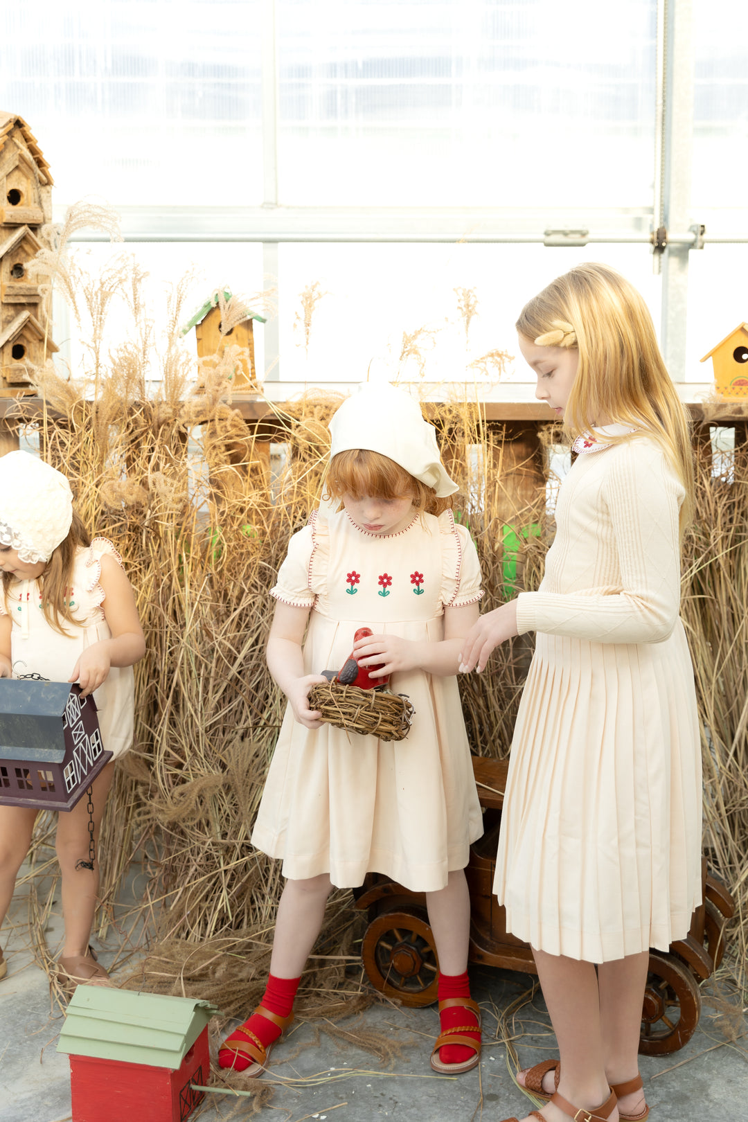 Peach embroidered Romper