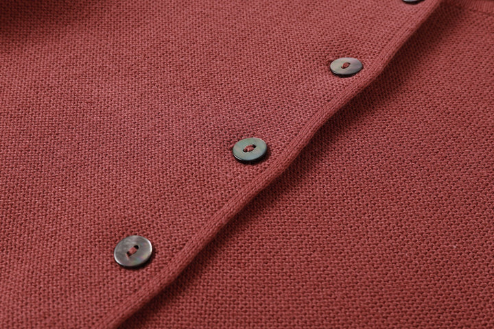 Rust Scallop Cardigan