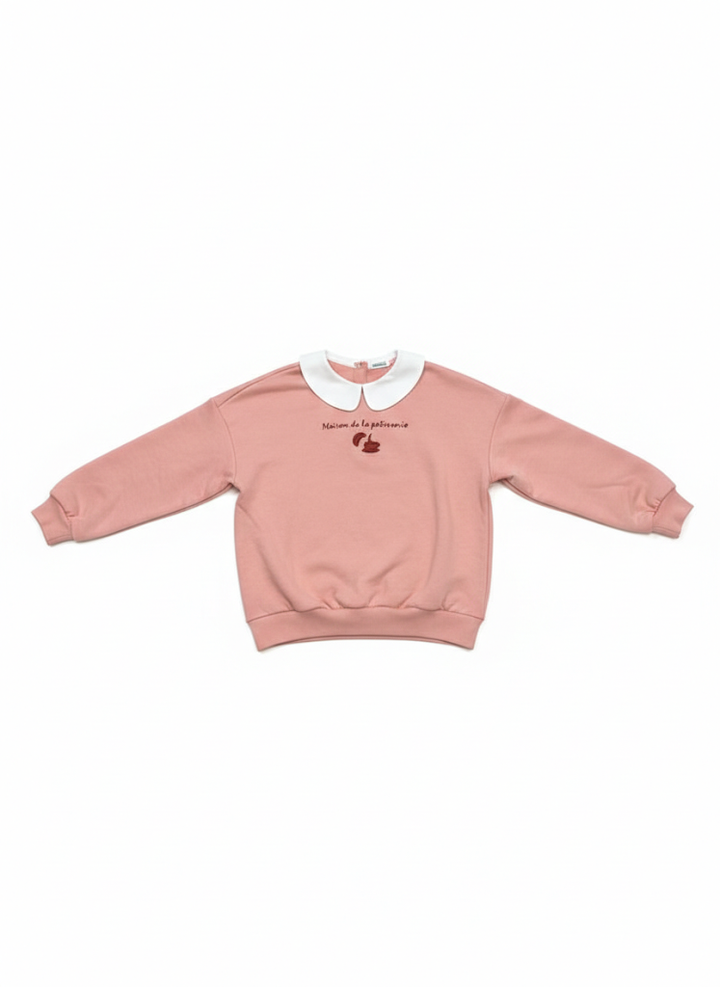 Pink Collar Sweatshirt