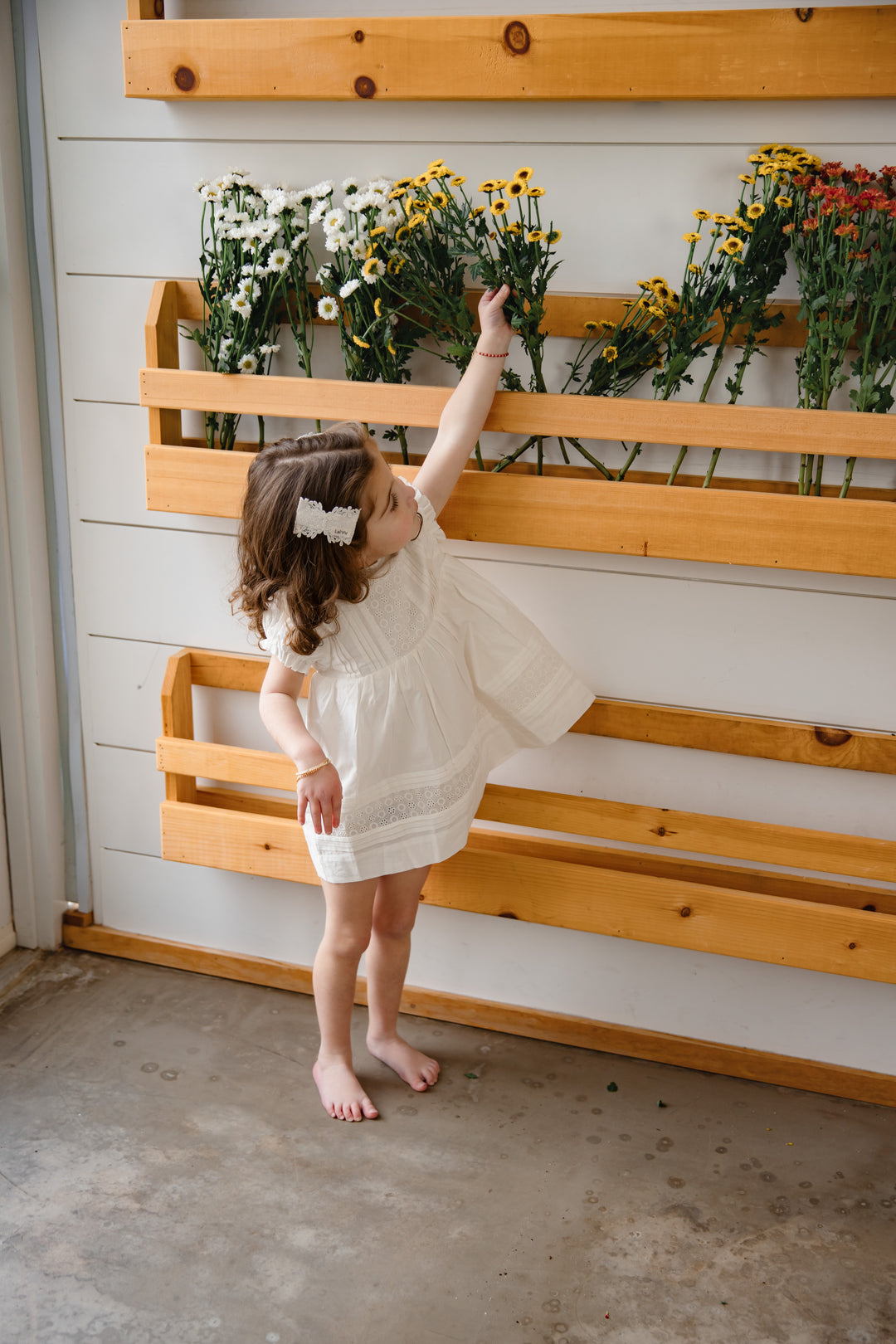 Ivory Lace Insert Dress