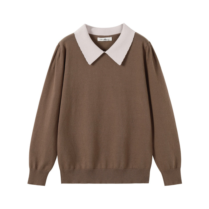 Teen Brown Knit Top