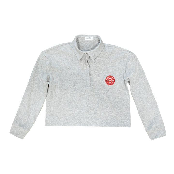 Polo Cropped Tee Grey