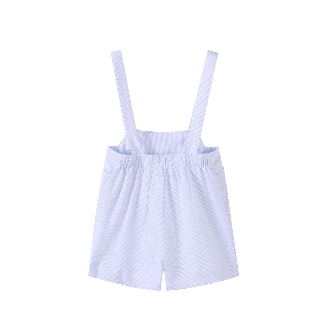 Light Blue Pinstripe Overalls